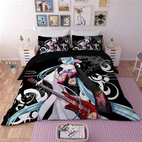 anime bed sheets full|anime full size sheet set.